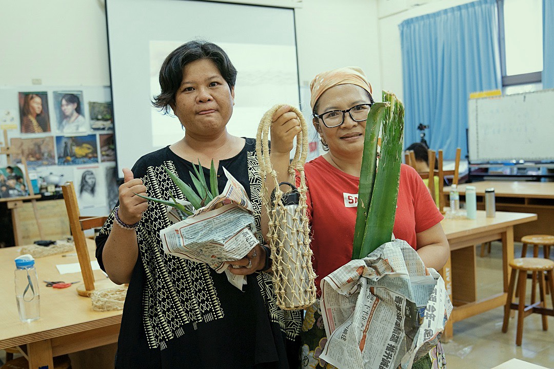 屏東專門製作瓊麻工藝的王美又老師瓊麻教學